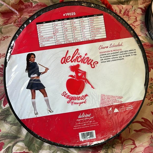 Vtg Sexy SchoolGirl Size XS/ Small Charm Schooled by Delicious Crop Blazer Skirt - Picture 15 of 16